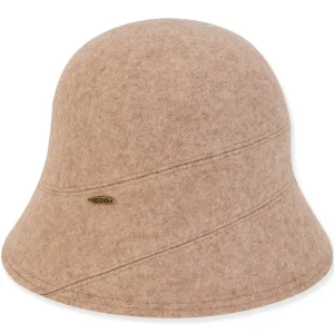 Women's Soft Wool Cloche Self Trim | AD1449