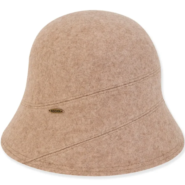 Women's Soft Wool Cloche Self Trim | AD1449