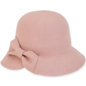 Women's Soft Wool Cloche Self Bow Trim | AD1499