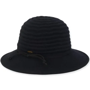 Women's Soft Wool Floppy Suede Trim | AD1517