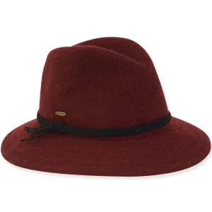 Women's Soft Wool Safari Faux Suede Trim | AD1456