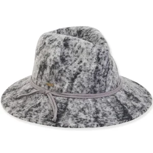 Women's Soft Wool Safari Faux Suede Trim | AD1460
