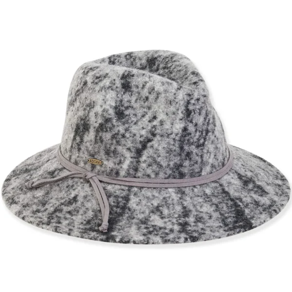 Women's Soft Wool Safari Faux Suede Trim | AD1460