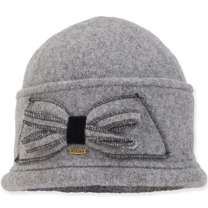 Women's Soft Wool Turban Stitched Bow Trim | AD1446