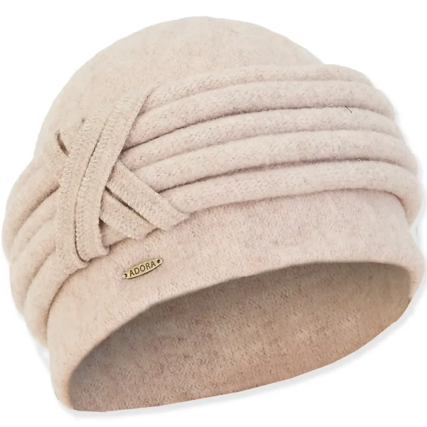 Women&#x27;s Soft Wool Turban Self Trim | AD1451
