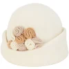 Women's Soft Wool Turban Rosette Trim | AD1447