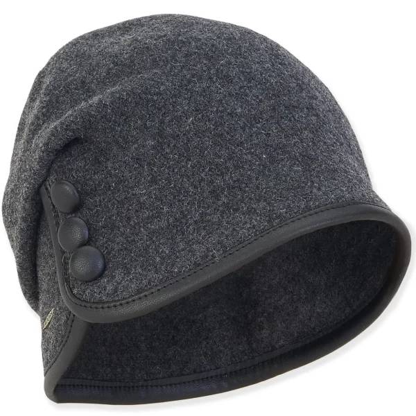 Women's Soft Wool Turban Faux Leather Edge | AD1452
