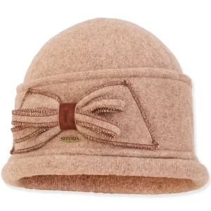 Women's Soft Wool Turban Stitched Bow Trim | AD1446