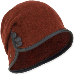 Women's Soft Wool Turban Faux Leather Edge | AD1452