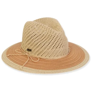 Women's Tan, 50% Cotton/50% Poly Safari, Brim 3.25" | Sun N Sand | HH3333 B