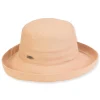 Women's Tan, Linen Up Brim, Brim 2.5"+1" Up Turn | Sun N Sand | HH3411 B