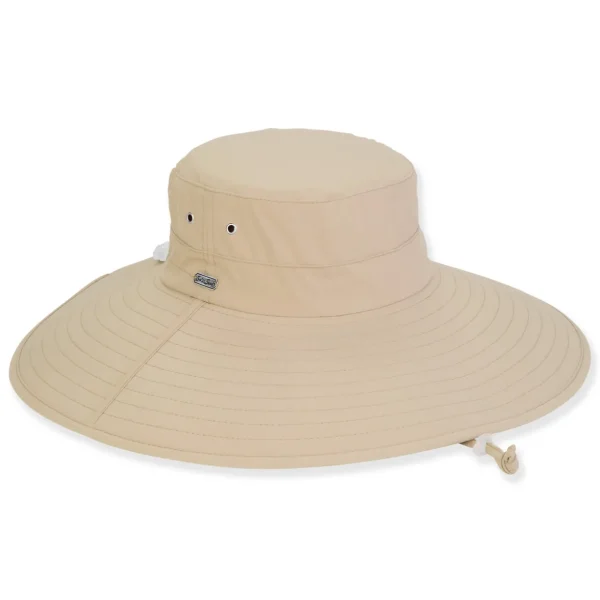 Women's Tan, Nylon Floppy, Brim 5" | Sun N Sand | HH3345 B