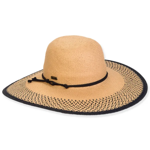 Women's Tan, Paper Straw Floppy, Brim 5" | Sun N Sand | HH3372 B