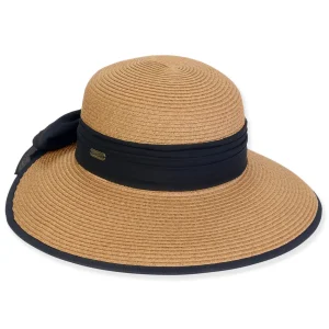 Women's Tan, Paperbraid Backless, Brim 3.5" | Sun N Sand | HH3238 B