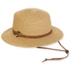 Women's Tan, Paperbraid Boater, Brim 3" | Sun N Sand | HH3266 B