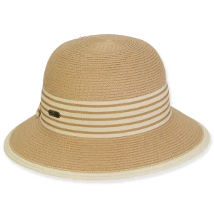Women's Tan, Paperbraid Bucket, Brim 2.5" | Sun N Sand | HH3226 B