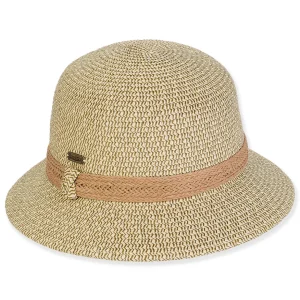 Women's Tan, Paperbraid Bucket, Brim 2.5" | Sun N Sand | HH3225 A