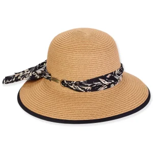Women's Tan, Paperbraid Bucket, Brim 3.5" | Sun N Sand | HH3224 B