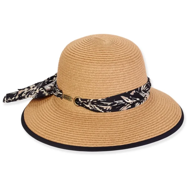 Women's Tan, Paperbraid Bucket, Brim 3.5" | Sun N Sand | HH3224 B