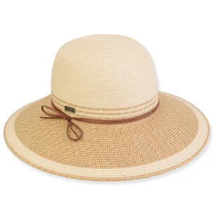 Women's Tan, Paperbraid Bucket, Brim 4" | Sun N Sand | HH3222 B