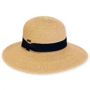 Women's Tan, Paperbraid Bucket, Brim 4" | Sun N Sand | HH3217 B