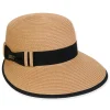 Women's Tan, Paperbraid Cap, Brim 4" | Sun N Sand | HH3243 B