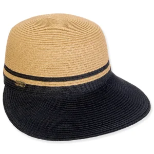 Women's Tan, Paperbraid Cap, Brim 3.5" | Sun N Sand | HH3401 B