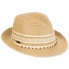 Women's Tan, Paperbraid Fedora, Brim 2" | Sun N Sand | HH3277 B