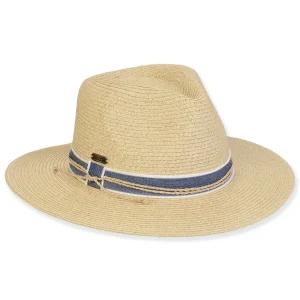 Women's Tan, Paperbraid Fedora, Brim 2.5" | Sun N Sand | HH3281 B