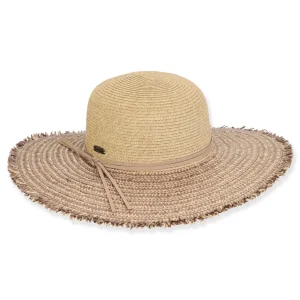 Women's Tan, Paperbraid Floppy, Brim 4.5" | Sun N Sand | HH3193 B