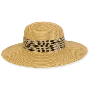 Women's Tan, Paperbraid Floppy, Brim 4" | Sun N Sand | HH3200 B