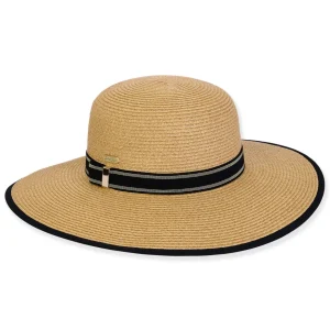 Women's Tan, Paperbraid Floppy, Brim 4" | Sun N Sand | HH3188 B