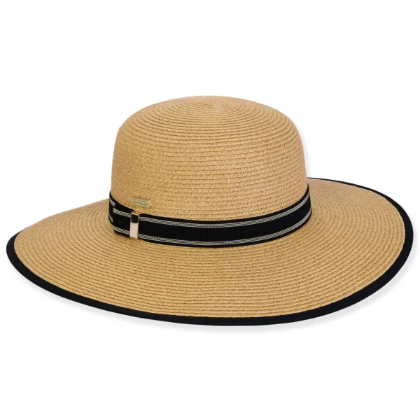 Women's Tan, Paperbraid Floppy, Brim 4" | Sun N Sand | HH3188 B