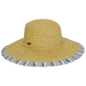 Women's Tan, Paperbraid Floppy, Brim 4.5" | Caribbean Joe | HCJ434