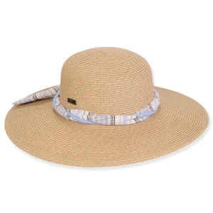 Women's Tan, Paperbraid Floppy, Brim 4" | Sun N Sand | HH3204 B