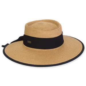 Women's Tan, Paperbraid Gambler, Brim 4" | Sun N Sand | HH3214 B