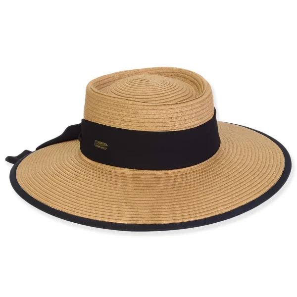 Women's Tan, Paperbraid Gambler, Brim 4" | Sun N Sand | HH3214 B