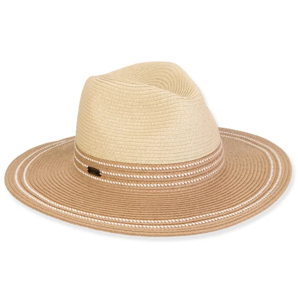 Women's Tan, Paperbraid Safari, Brim 3" | Sun N Sand | HH3261 B