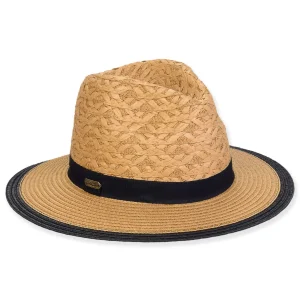 Women's Tan, Paperbraid Safari, Brim 2.75" | Sun N Sand | HH3283 B
