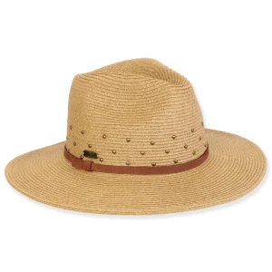 Women's Tan, Paperbraid Safari, Brim 3" | Sun N Sand | HH3271 A