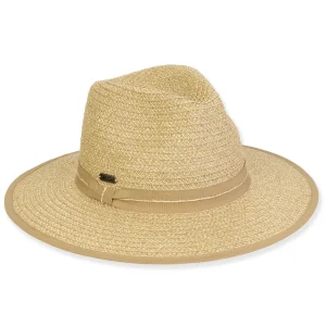 Women's Tan, Paperbraid Safari, Brim 3" | Sun N Sand | HH3264 A