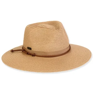 Women's Tan, Paperbraid Safari, Brim 3" | Sun N Sand | HH3260 B