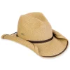 Women's Tan, Paperbraid Western, Brim 3.5" | Sun N Sand | HH3292