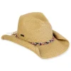 Women's Tan, Paperbraid Western, Brim 3.5" | Sun N Sand | HH3286 B