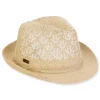 Women's Taupe, Polyester Fedora, Brim 1.75" | Sun N Sand | HH3340 B