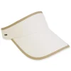 Women's Taupe, Polyester Visor, Brim 4" | Sun N Sand | HH3312 A