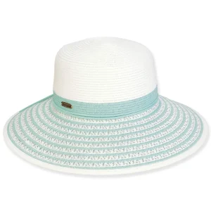 Women's Teal, Paperbraid Bucket, Brim 4" | Sun N Sand | HH3393 B