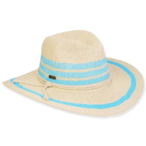 Women's Turquoise, Toyo Safari, Brim 4" | Sun N Sand | HH3357 B