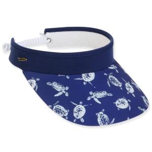 Women's Turtle, Polyester Visor, Brim 3.5" | Sun N Sand | HH3325