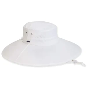 Women's White, Nylon Floppy, Brim 5" | Sun N Sand | HH3345 A
